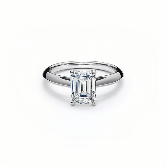4-Prong Emerald-Cut Ring
